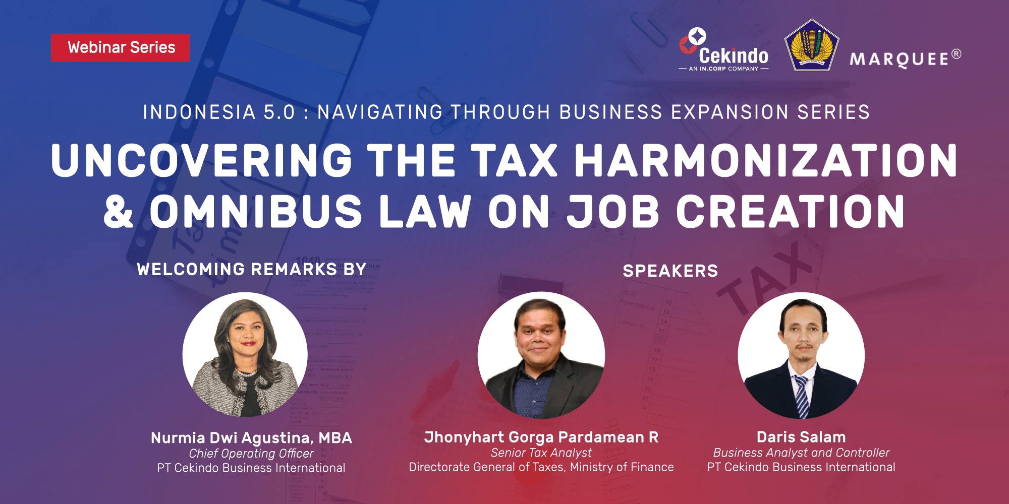 Uncovering the Tax Harmonization & Omnibus Law on Job Creation