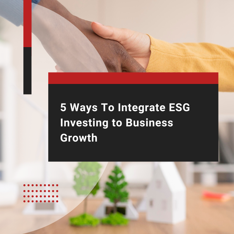 5 Ways To Integrate ESG Investing to Business Growth