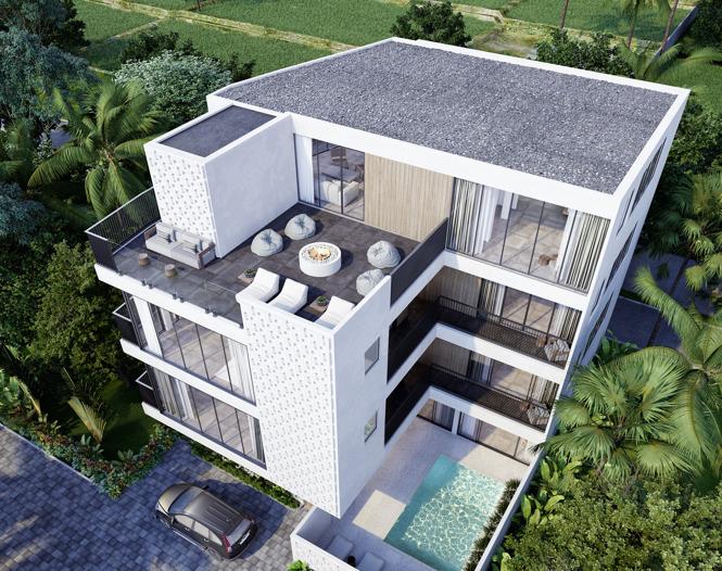Modern Coastal Living: 1-Bedroom Apartment for Sale with 30-Year Leasehold in Canggu