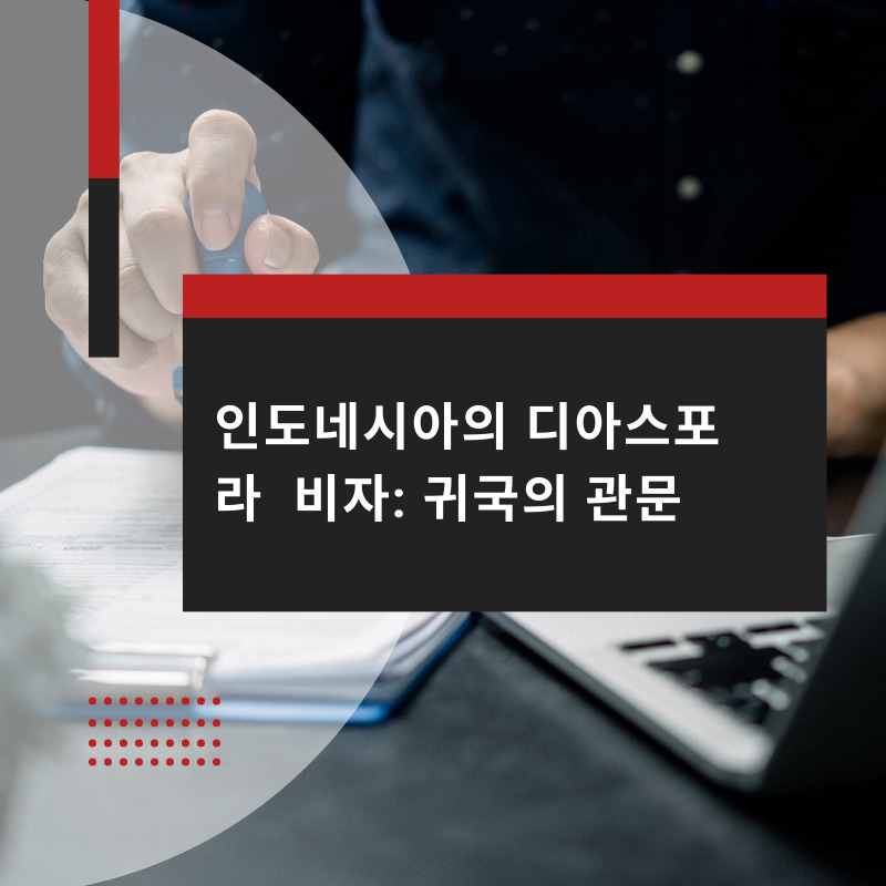 인도네시아의 디아스포라 비자: 귀국의 관문